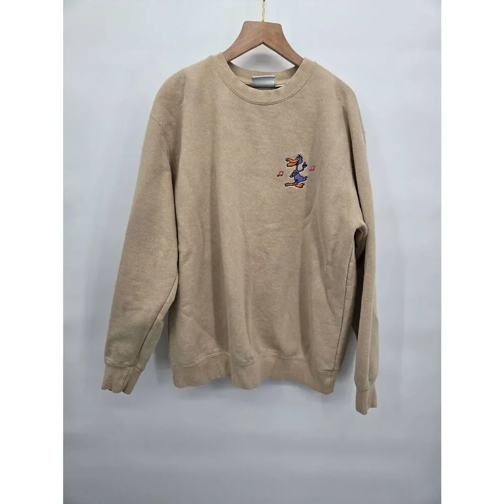 Obey Disco Duck Embroidered Sweatshirt Size Small